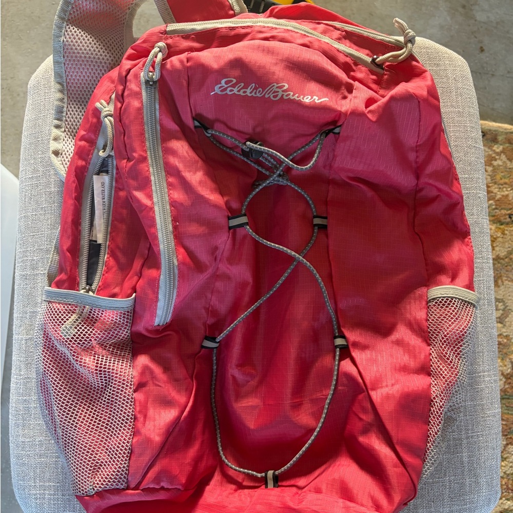 Eddie Bauer Stowaway Packable Backpack in dark berry
